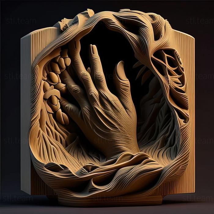 3D модель Ліва рука темряви Урсула Ле Гуїн 1969 (STL)